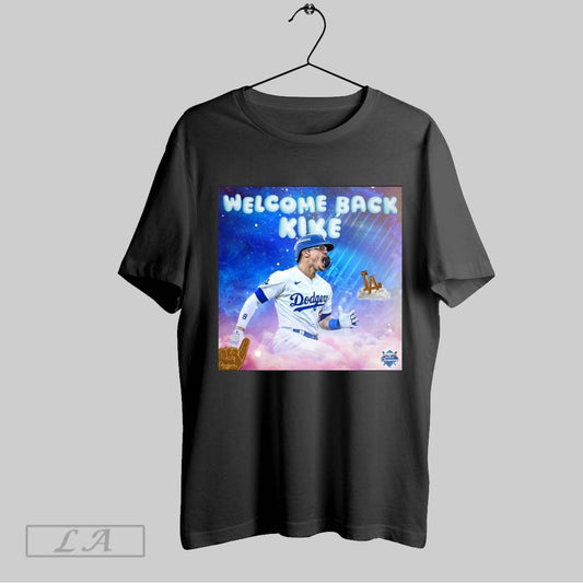 Top Poster Los Angeles Dodgers Welcome Back Kike Hernandez The Two Time Champ Is Back Sweatshirt T Shirt