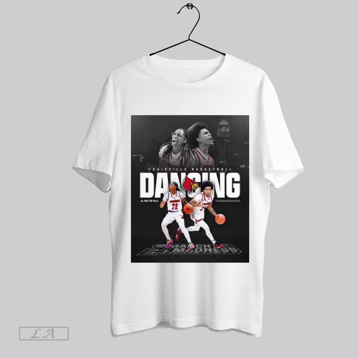 Top Poster Louisville Cardinals Basketball Dancing For The Ville Ncaa March Madness 2025 Go Cards Sweatshirt Tee Shirt