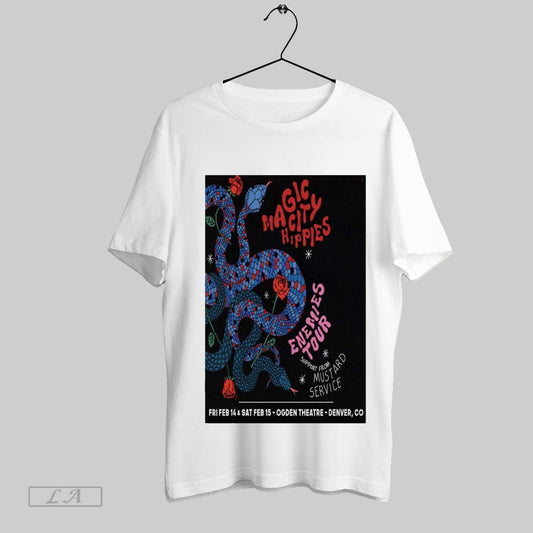 Top Poster Magic City Hippies Enemies Tour Denver Co February 14 15 2025 Ogden Theatre Sweatshirt T Shirt