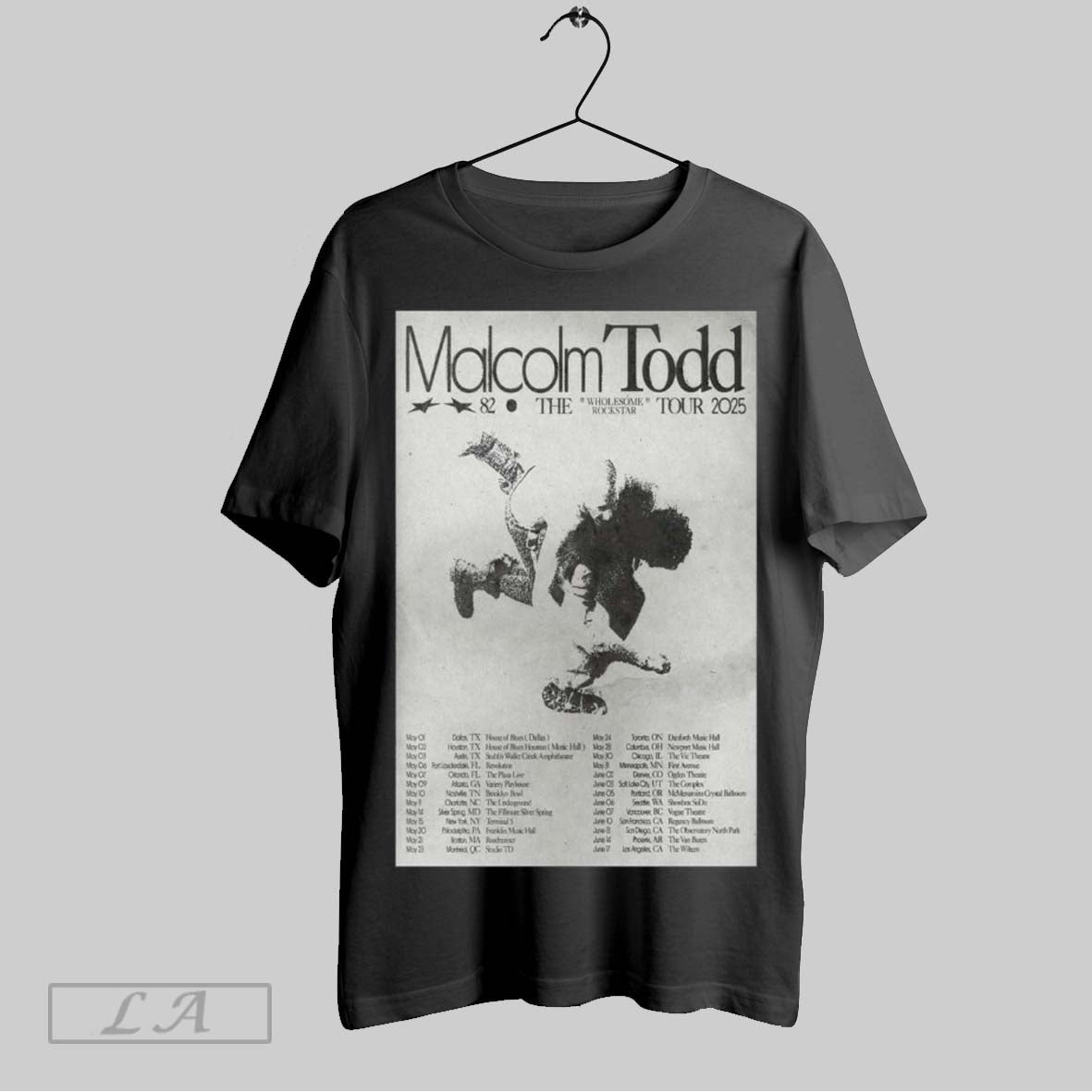 Top Poster Malcolm Todd The Wholesome Rockstar Tour 2025 May 01 Dallas Tx House Of Blues May 02 Houston Tx T Shirt Sweatshirt Hoodie Shirt