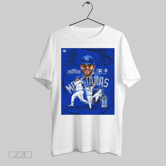 Top Poster Mike Moustakas Retirement Ceremony May 31 2025 Kansas City Royals Vs Detroit Tigers Mlb T Shirt Sweatshirt Hoodie Shirt