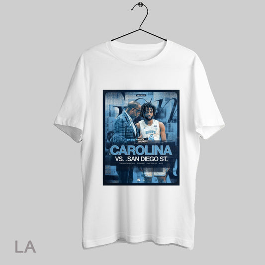 Top Poster North Carolina Tar Heels Vs San Diego St T Shirt Sweatshirt Hoodie Shirt