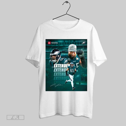 Top Poster Philadelphia Eagles Agreed To Terms With Lane Johnson On A One Year Contract Extension Through 2027 Signature Shirt