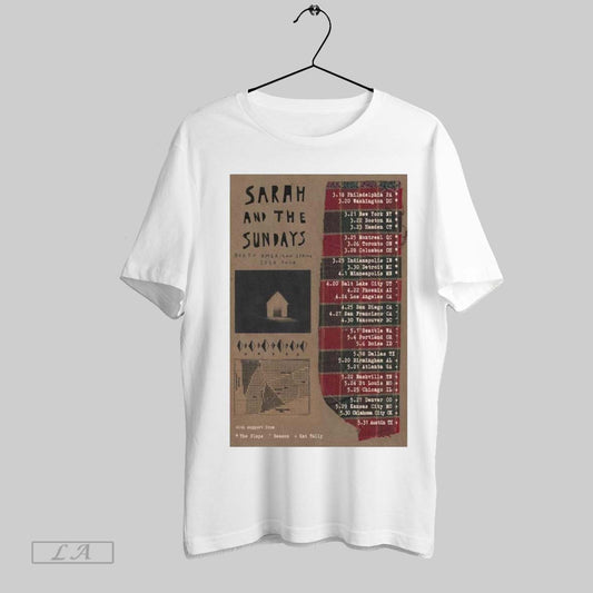 Top Poster Sarah And The Sunday North American Spring 2025 Tour With Support From The Slaps Beeson Rat Tally T Shirt