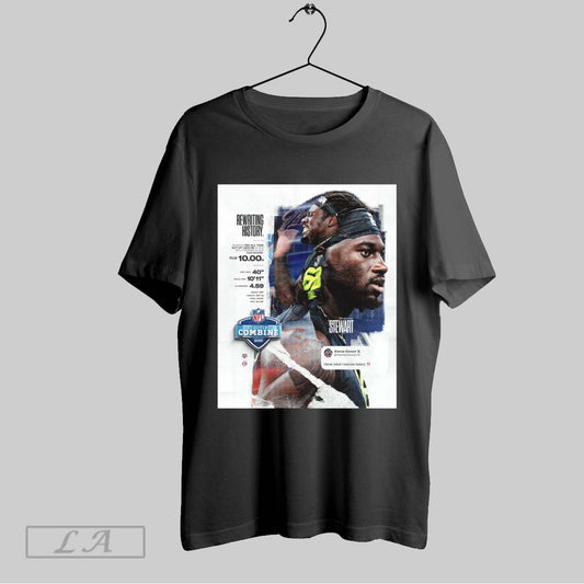 Top Poster Shemar Stewart Rewriting History Nfl Scouting Combine 2025 Ranked 3rd All Time Out Of 1802 De T Shirt Sweatshirt Hoodie Shirt