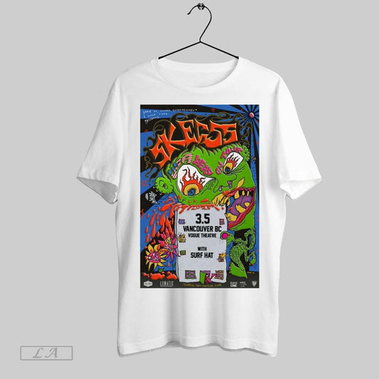 Top Poster Skegss Vogue Theatre In Vancouver Canada March 5 2025 With Surf Hat T Shirt Sweatshirt Hoodie Shirt