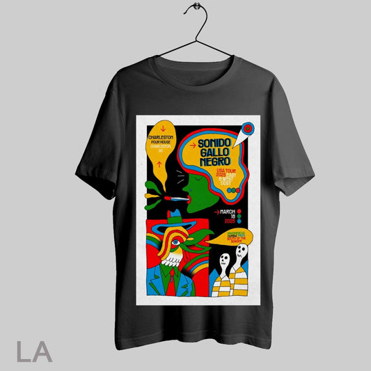 Top Poster Sonido Gallo Negro Charleston Pour House In Charleston Sc March 18 2025 Show T Shirt Sweatshirt Hoodie Shirt