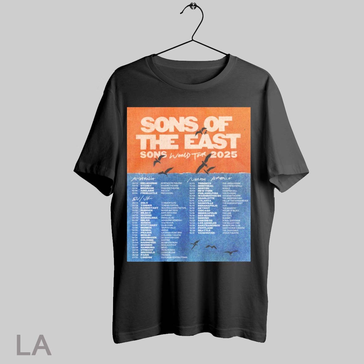 Top Poster Sons Of The East Sons World Tour 2025 Australia Eu Uk North America T Shirt Sweatshirt Hoodie Shirt