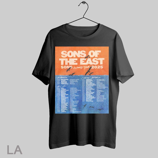 Top Poster Sons Of The East Sons World Tour 2025 Australia Eu Uk North America T Shirt Sweatshirt Hoodie Shirt