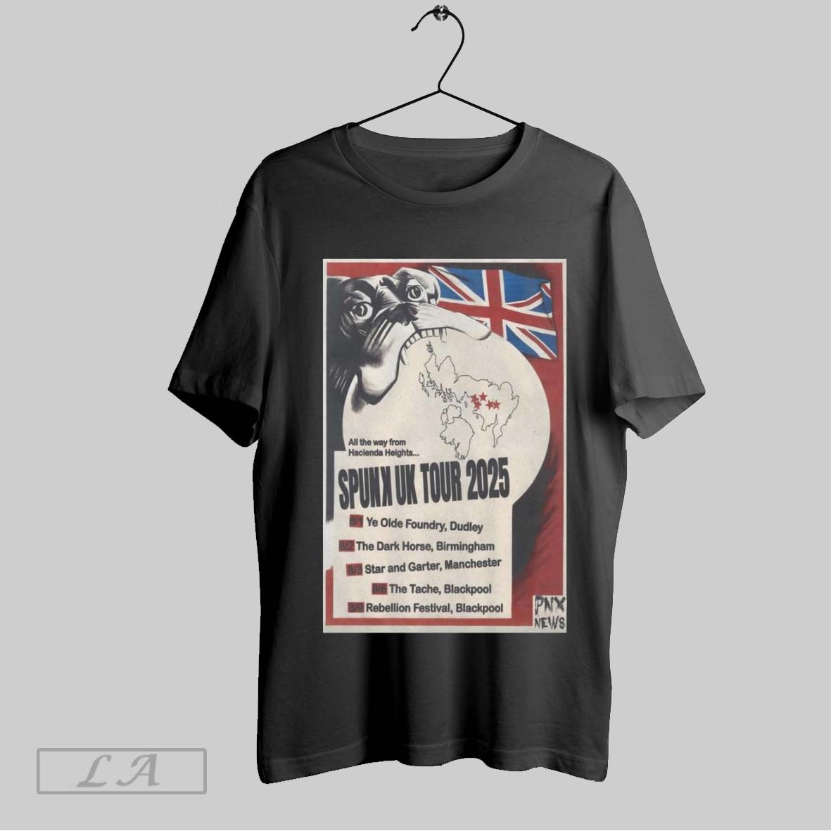 Top Poster Spunk Uk 2025 Tour All The Way From Hacienda Heights Ye Olde Foundry Dudley The Dark Horse Birmingham T Shirt Sweatshirt Hoodie Shirt