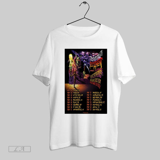 Top Poster Testament An Evening Practice What You Preach Tour Apr 30 Tucson Al May 02 Tulsa Ok May 03 Little Rock Ar T Shirt Sweatshirt Hoodie Shirt