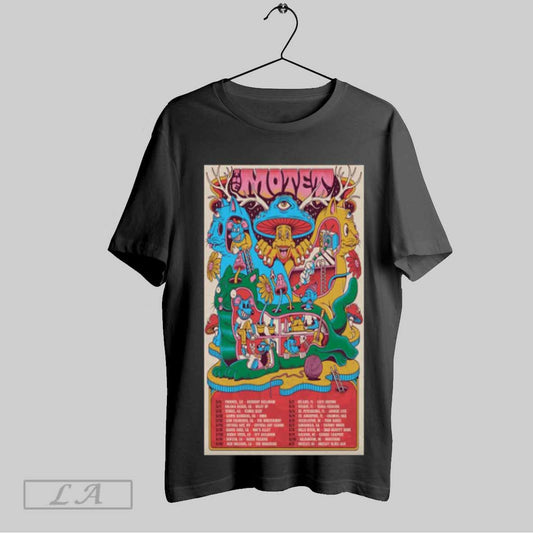 Top Poster The Motet Spring 2025 Tour 3 6 Phoenix Az Crescent Ballroom 3 7 Solana Beach Ca Belly Up T Shirt Sweatshirt Hoodie Shirt