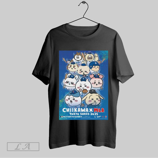 Top Poster The Popular Japanese Character Chiikawa X Mlb Tokyo Series 2025 Sweatshirt T Shirt