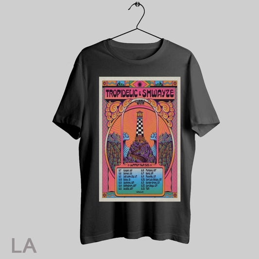 Top Poster Tropidelic And Shwayze Summer Tour 2025 8 7 Casper Wy 8 8 Denver Co 8 9 Salt Lake City Ut T Shirt Sweatshirt Hoodie Shirt