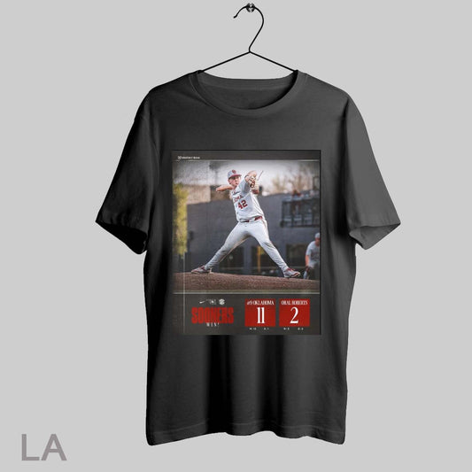 Top Poster Tuesday Dub In T Town Oklahoma Sooners Baseball Win 11 2 Oral Roberts Final Score Sec 2025 T Shirt Sweatshirt Hoodie Shirt