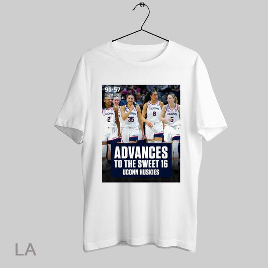 Top Poster Uconn Huskies Snaps South Dakota States 20 Game Win Streak To Advance To The Sweet 16 Ncaa 2025 T Shirt Sweatshirt Hoodie Shirt