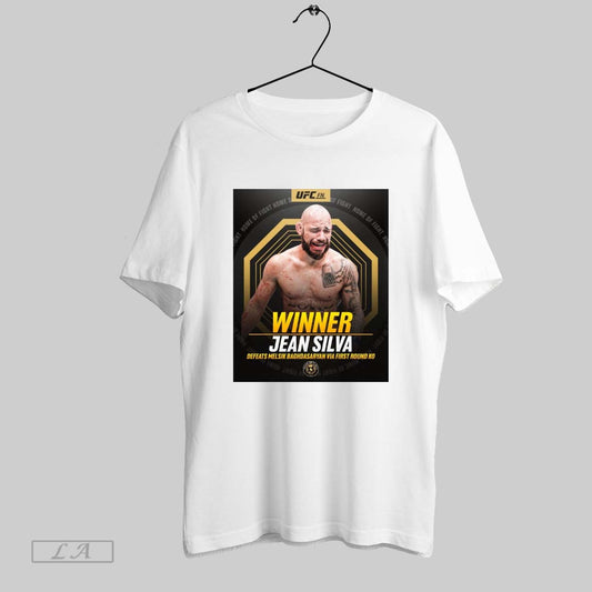 Top Poster Ufc Fn Winner Jean Silva Defeats Melsik Baghdasaryan Via First Round Ko Home Of Fight T Shirt Sweatshirt Hoodie Shirt