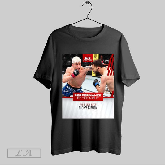 Top Poster Ufc Fight Night Performance Of The Night Feb 22 2025 Sat Ricky Simon Seattle Standouts T Shirt Sweatshirt Hoodie Shirt