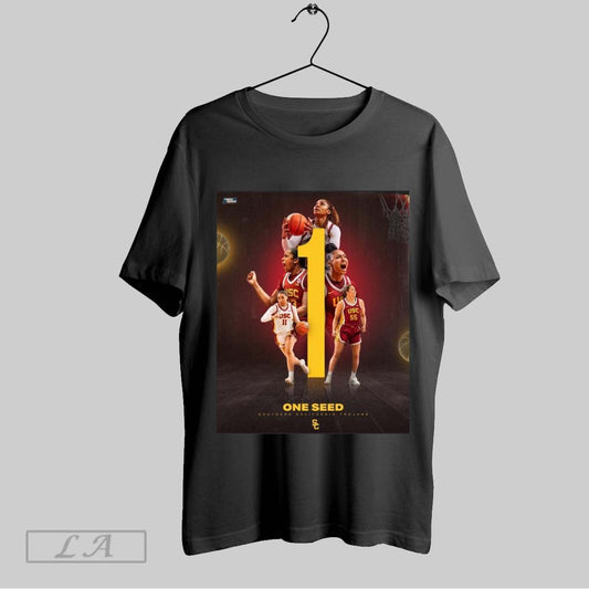 Top Poster Usc Trojans Womens Basketball One Seed Southern California Trojans 2025 Ncaa March Madness T Shirt Sweatshirt Hoodie Shirt