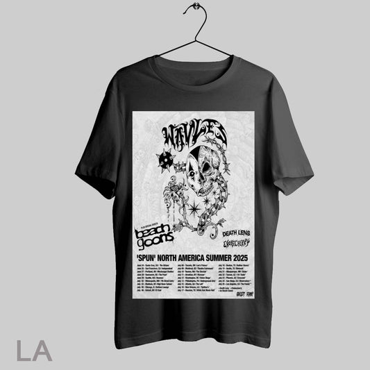 Top Poster Wavves Spun North America Summer Show 2025 Plus Special Guests Beach Goons T Shirt Sweatshirt Hoodie Shirt