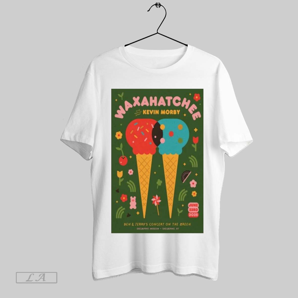 Top Poster Waxahatchee 6 23 2025 Shelburne Vt Ben And Jerrys Concert On The Green T Shirt