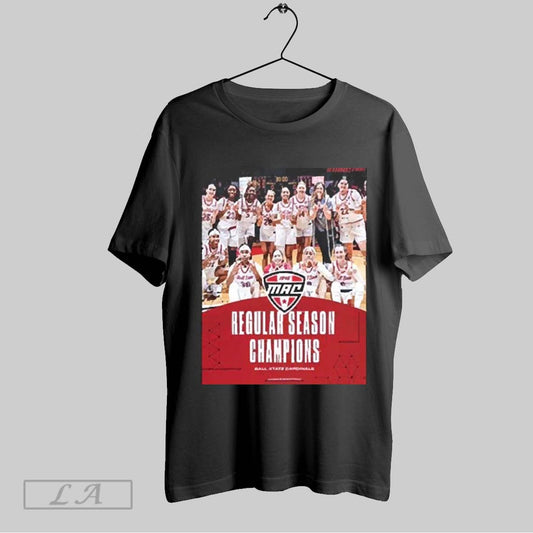 Top Regular Season Champions Is The Ball State Cardinals Of The Mid American Conference Unisex 2025 T Shirt Sweatshirt Hoodie Shirt