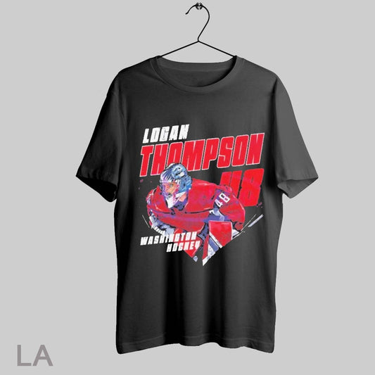 Top Retro Logan Thompson 48 Washington Capitals Hockey 2025 T Shirt Sweatshirt Hoodie Shirt