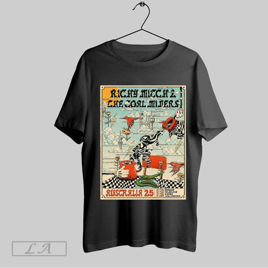 Top Richy Mitch And The Coal Miners Poster For Show Australia Tour 2025 T Shirt