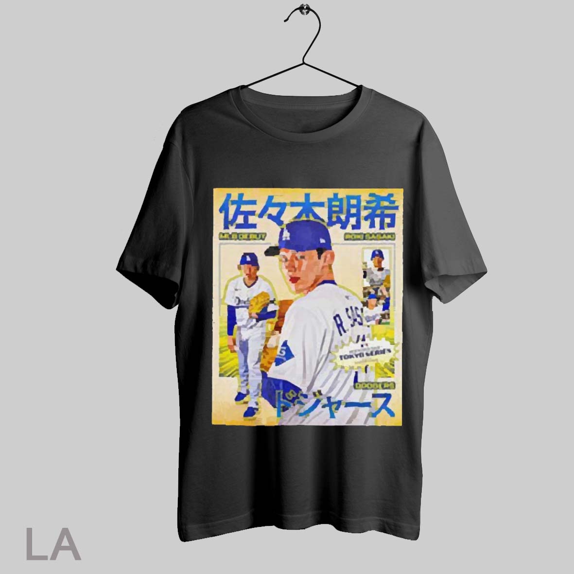 Top Roki Sasaki Mlb Debut Los Angeles Dodgers 2025 T Shirt Sweatshirt Hoodie Shirt