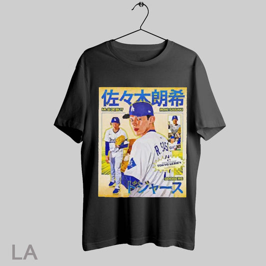 Top Roki Sasaki Mlb Debut Los Angeles Dodgers 2025 T Shirt Sweatshirt Hoodie Shirt