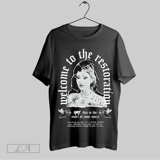 Top Rory Roxanne Emery Welcome To The Restoration This Is The Start Of Your Story T Shirt Sweatshirt Hoodie Shirt