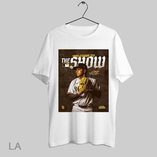 Top San Diego Padres Baseball Welcome To The Show Omar Cruz For The Faithful Signature Poster T Shirt Sweatshirt Hoodie Shirt