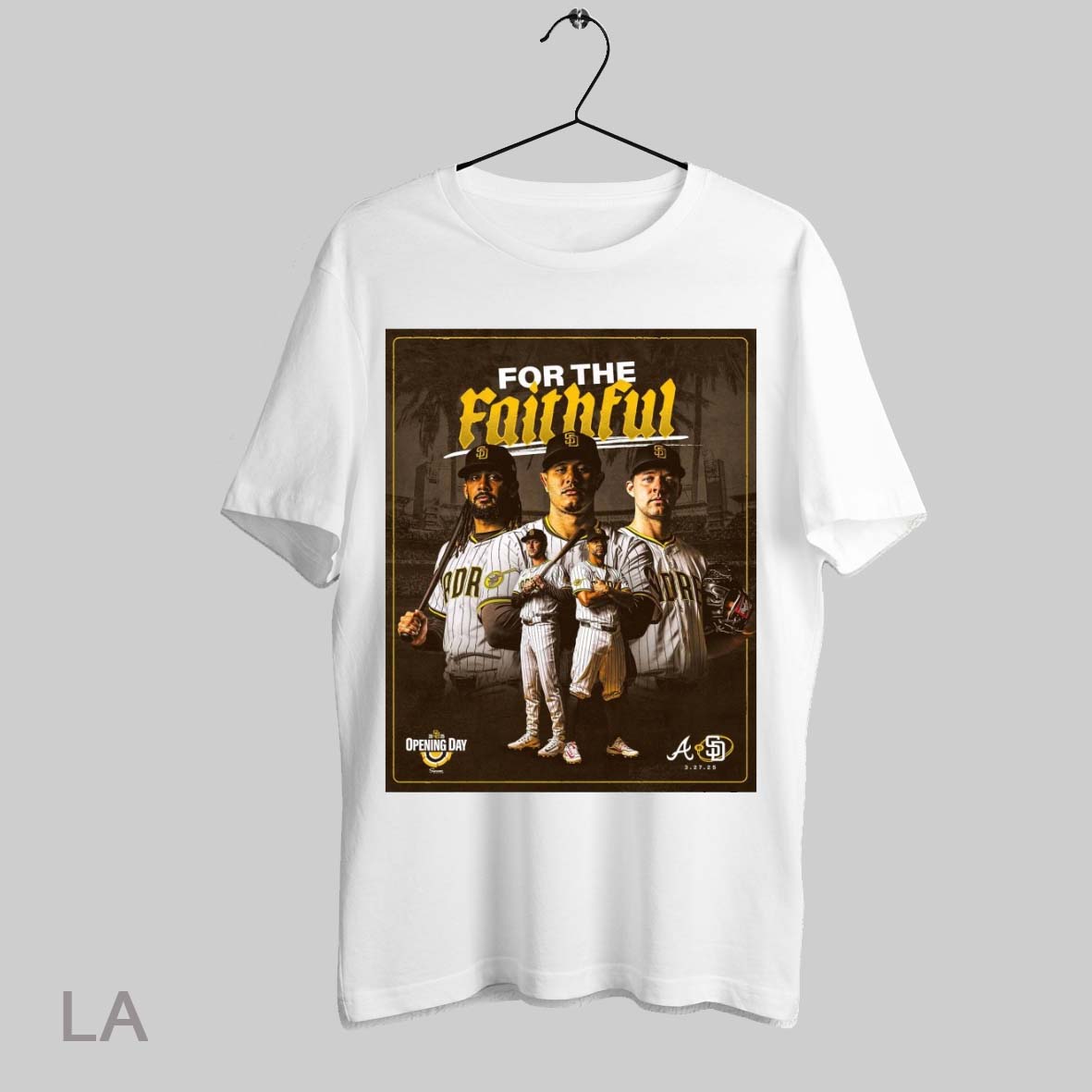 Top San Diego Padres For The Faithful Fernando Tatis Jr Jackson Merrill Xander Bogaerts Michael King Manny Machado 2025 Opening Day T Shirt Sweatshirt Hoodie Shirt
