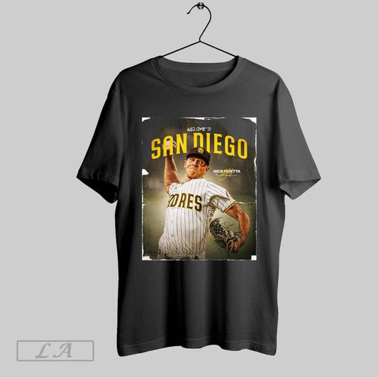 Top San Diego Padres Signed 4 Year Contract With Nick Pivetta Welcome To San Diego Signature Poster T Shirt