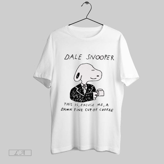 Top Sandw1tch Dale Snooper This Is Excuse Me A Damn Fine Cup Of Coffee Painting T Shirt Sweatshirt Hoodie Shirt