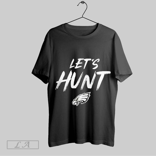Top Saquon Barkley Wearing Lets Hunt Eagles 2025 T Shirt Sweatshirt Hoodie Shirt