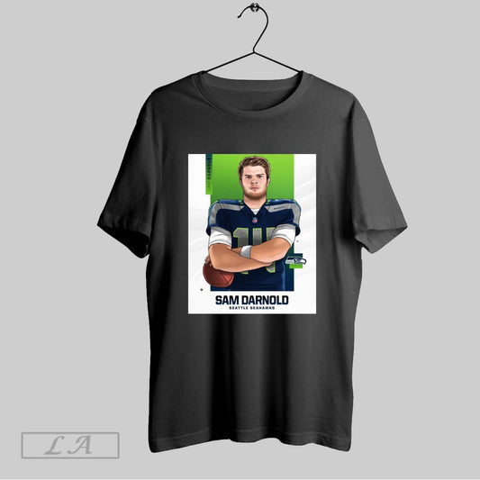 Top Seattle Seahawks Football Nfl Signing Sam Darnold Nfl Painting Poster T Shirt Sweatshirt Hoodie Shirt