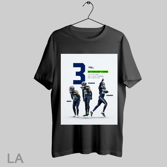 Top Seattle Seahawks Love Bryant Woolen 3 Interceptions 1 Of 4 Nfl Teams With At Least 3 Players Poster T Shirt Sweatshirt Hoodie Shirt