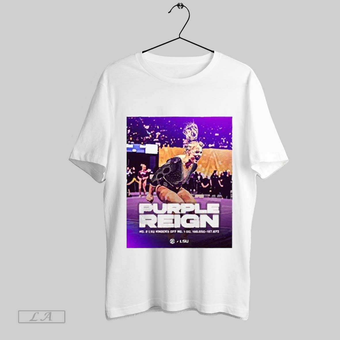 Top Sec Purple Reign No 2 Lsu Knocks Off No 1 Ou 198 050 197 675 Tigers Supreme Poster T Shirt