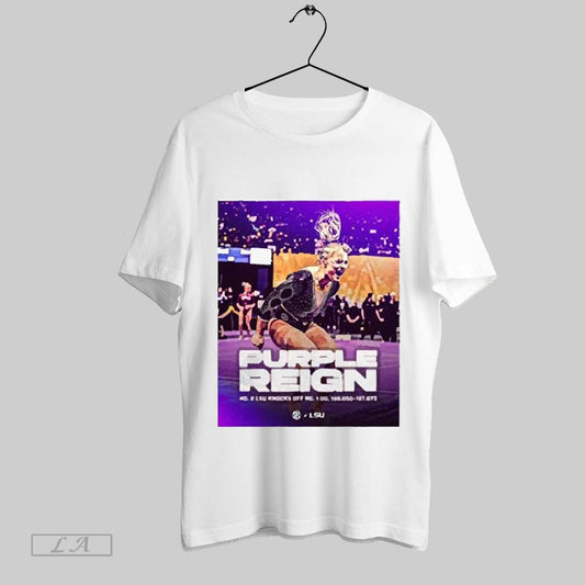 Top Sec Purple Reign No 2 Lsu Knocks Off No 1 Ou 198 050 197 675 Tigers Supreme Poster T Shirt