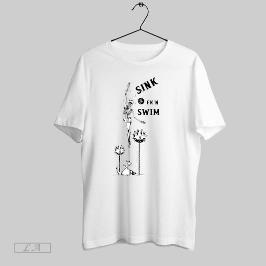 Top Sink Or Fkn Swim Skeleton T Shirt Sweatshirt Hoodie Shirt