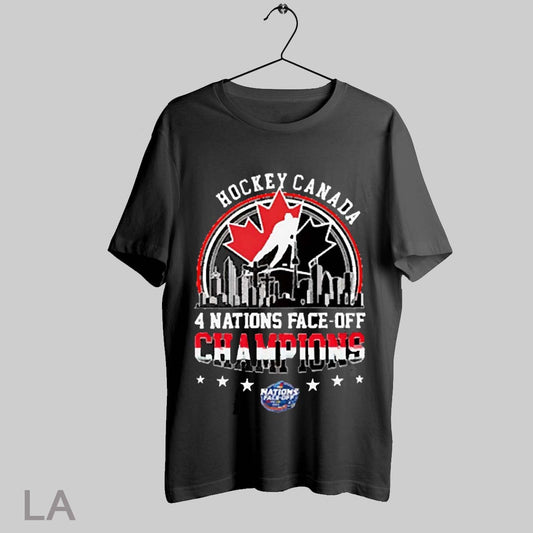 Top Skyline Hockey Canada 4 Nations Face Off Champions 2025 T Shirt Sweatshirt Hoodie Shirt