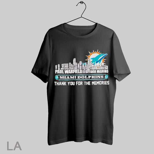 Top Skyline Miami Dolphins Thank You For The Memories 2025 T Shirt Sweatshirt Hoodie Shirt