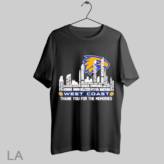 Top Skyline West Coast Thank You For The Memories T Shirt Sweatshirt Hoodie Shirt