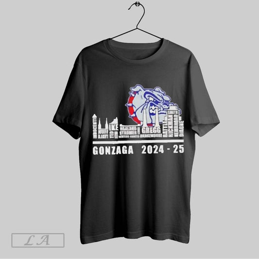 Top Skyline City Gonzaga Bulldogs 2024 2025 Player Names T Shirt Sweatshirt Hoodie Shirt