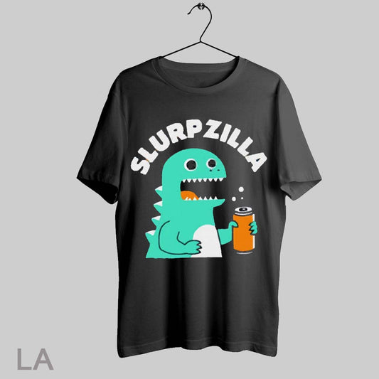 Top Slurp Zilla Godzilla Drinking Beer T Shirt Sweatshirt Hoodie Shirt