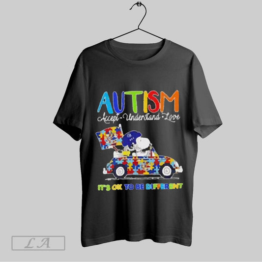 Top Snoopy Autism Accept Understand Love Its Ok To Be Different Vancouver Canucks 2025 T Shirt Sweatshirt Hoodie Shirt