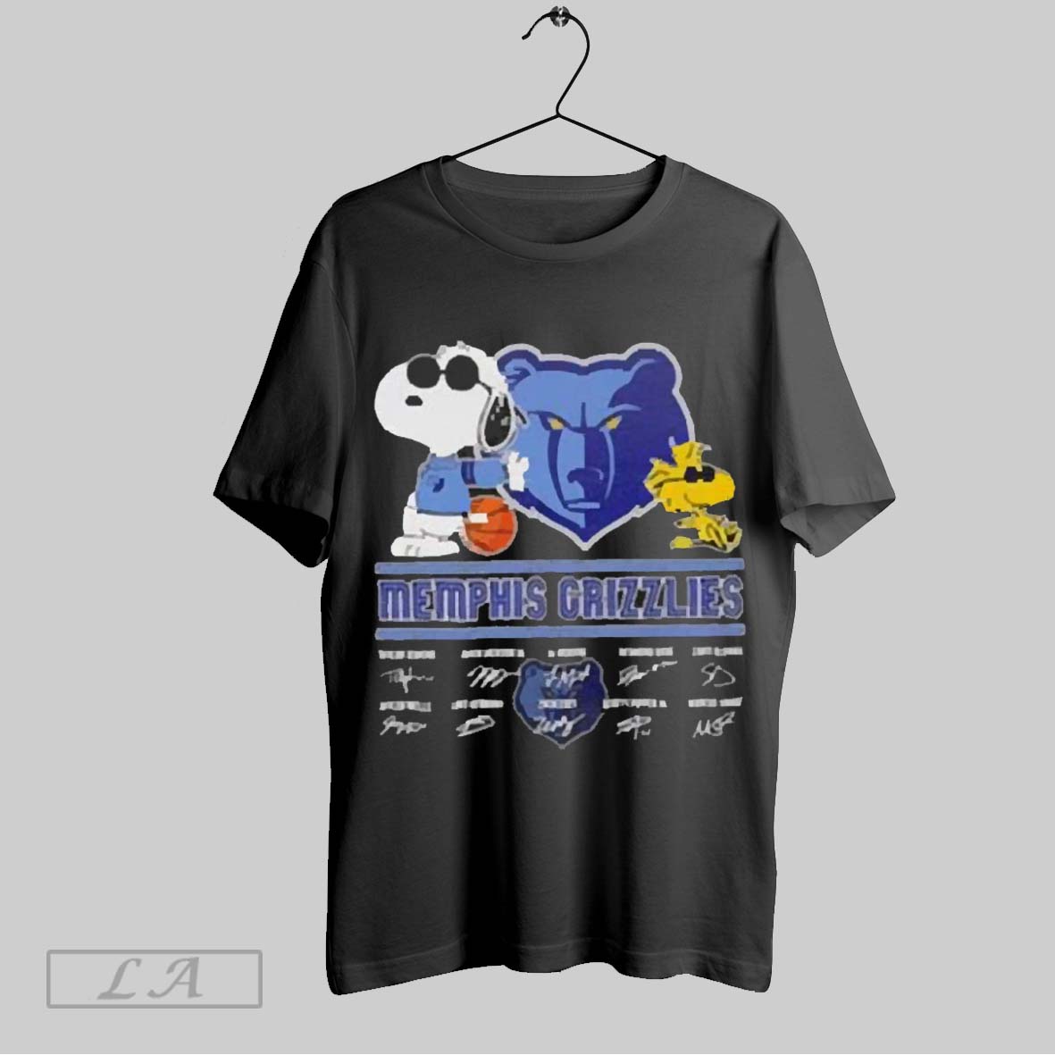 Top Snoopy And Woodstock Memphis Grizzlies Signatures 2025 T Shirt Sweatshirt Hoodie Shirt