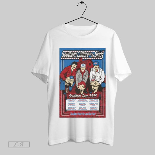 Top Southern Culture On The Skids Southern Tour 2025 Too Much For Just One Fork T Shirt Sweatshirt Hoodie Shirt