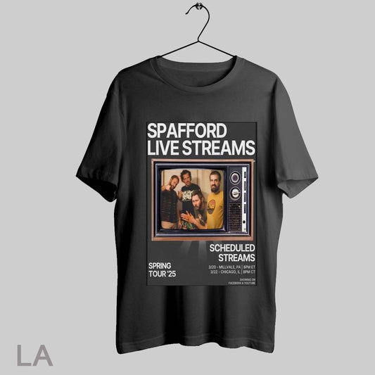 Top Spafford Live Scheduled Streams Spring Tour 2025 T Shirt Sweatshirt Hoodie Shirt